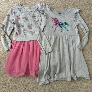Girls' Princess and Unicorn Dress Set